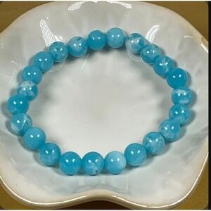 Hemimorphite Beaded Stretch Bracelet – Tranquility‎ & Inner Peace